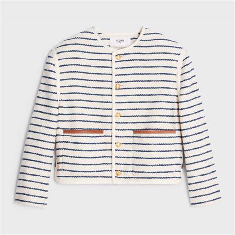 celine striped cardigan|celine fleece jacket.